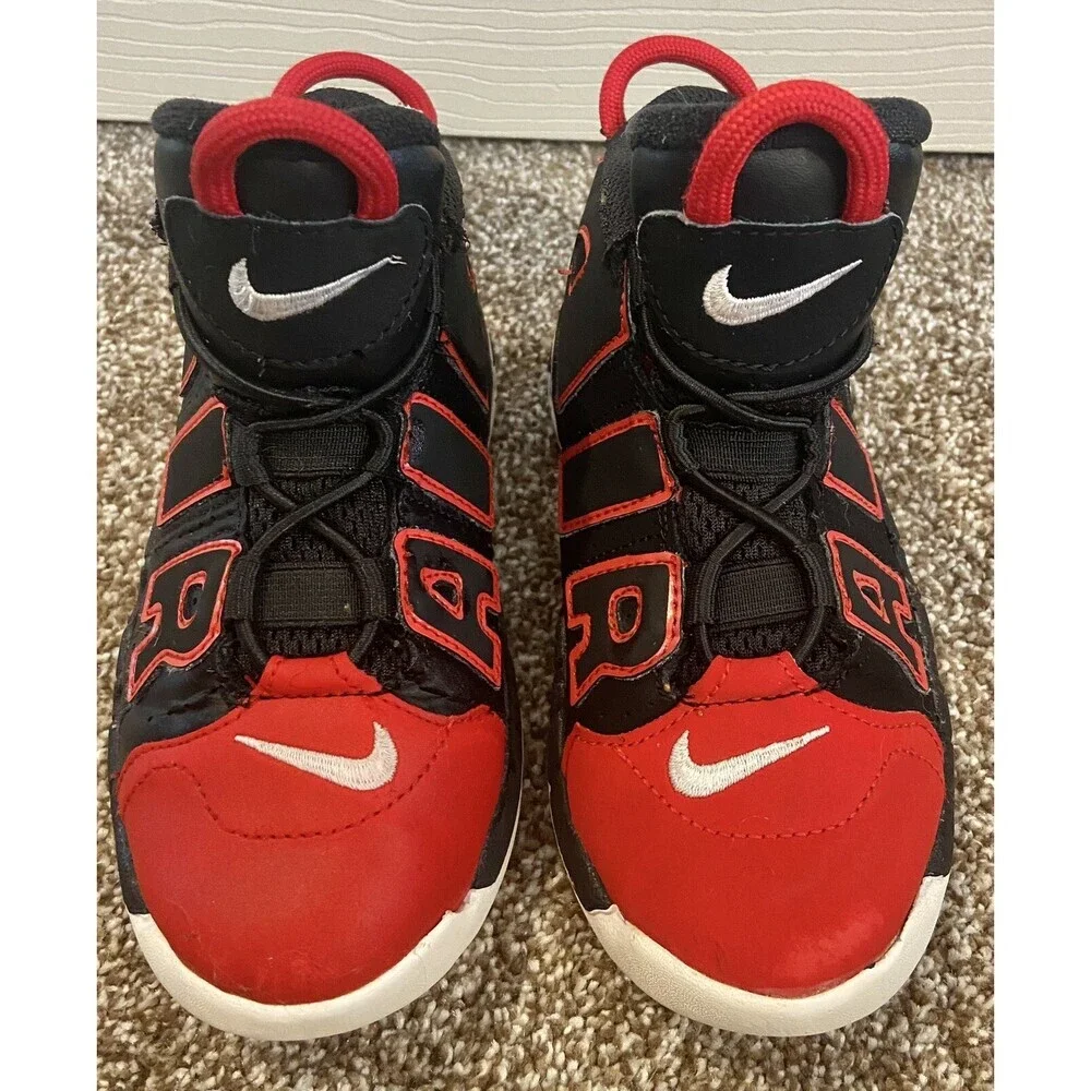 Size 10C - Nike Air More Uptempo 96 GS Pippen Chicago Bulls Red FB1344-001